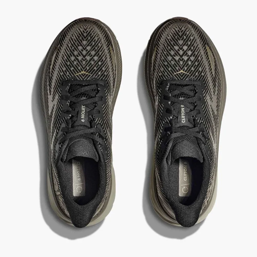 Men's HOKA Clifton 9  - Color: Black/Slate - NEW IN BOX - ONLY A FEW LEFT! - Picture 5 of 11
